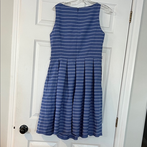 Anne Klein Navy and Light Blue Midi Dress - Picture 3 of 4
